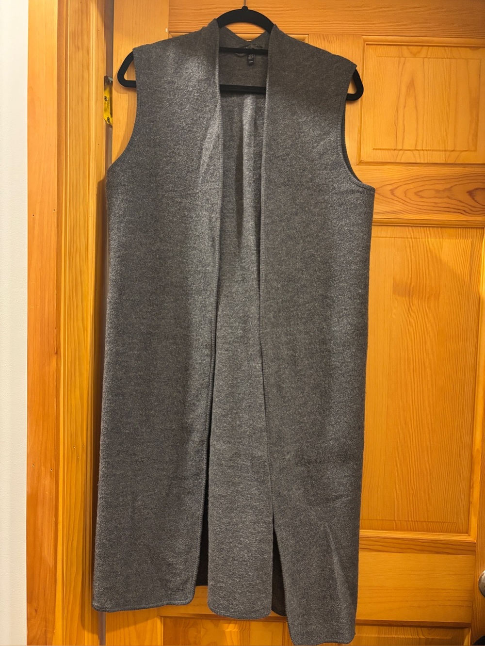 Eileen Fisher Long Vest Dress - Charcoal Gray